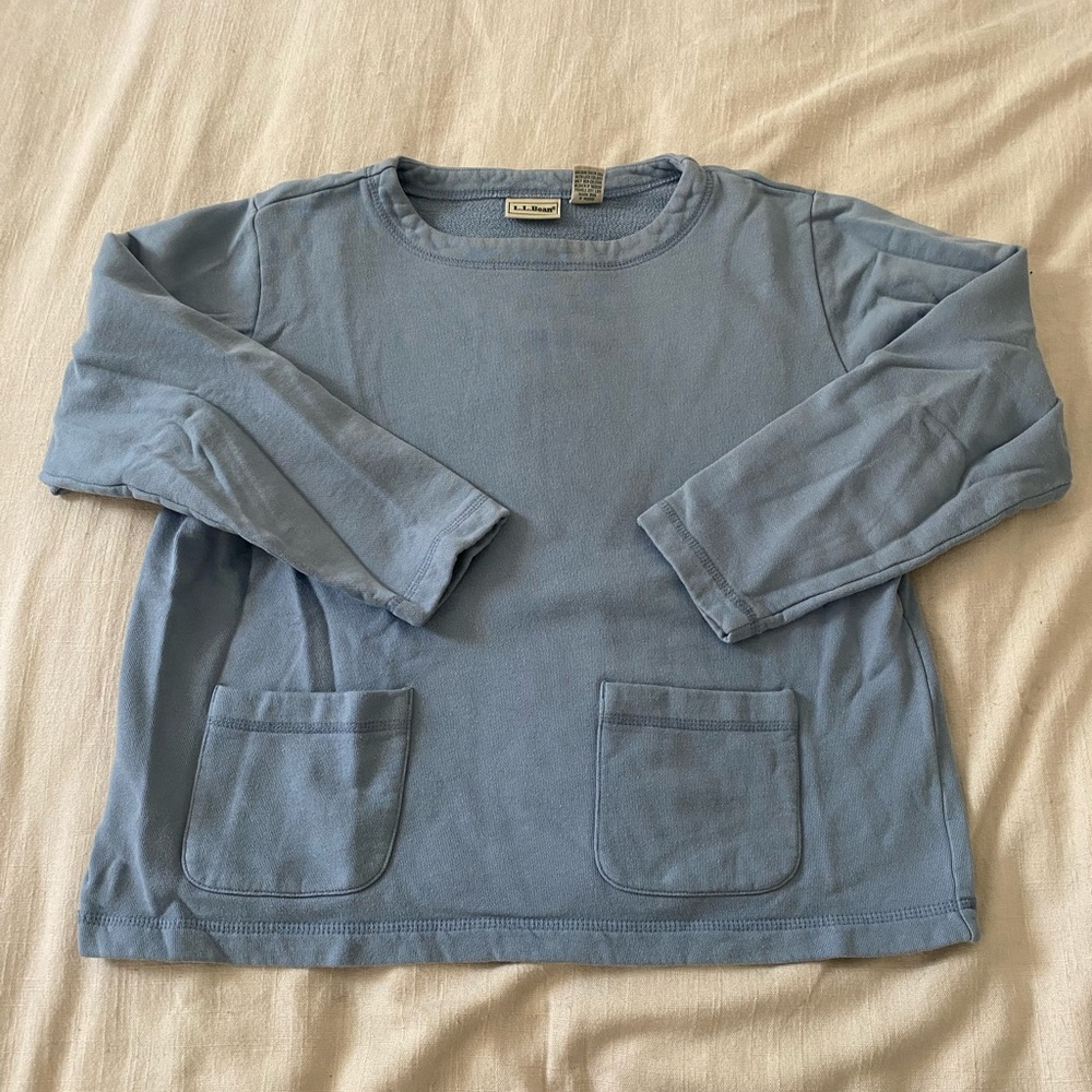 Ll Bean women’s sweater baby blue